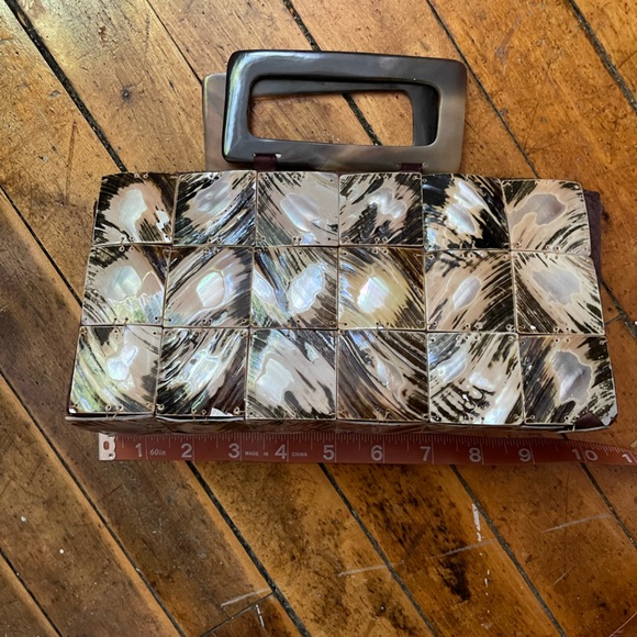 vintage style lucite/shell handbag - Picture 2 of 7